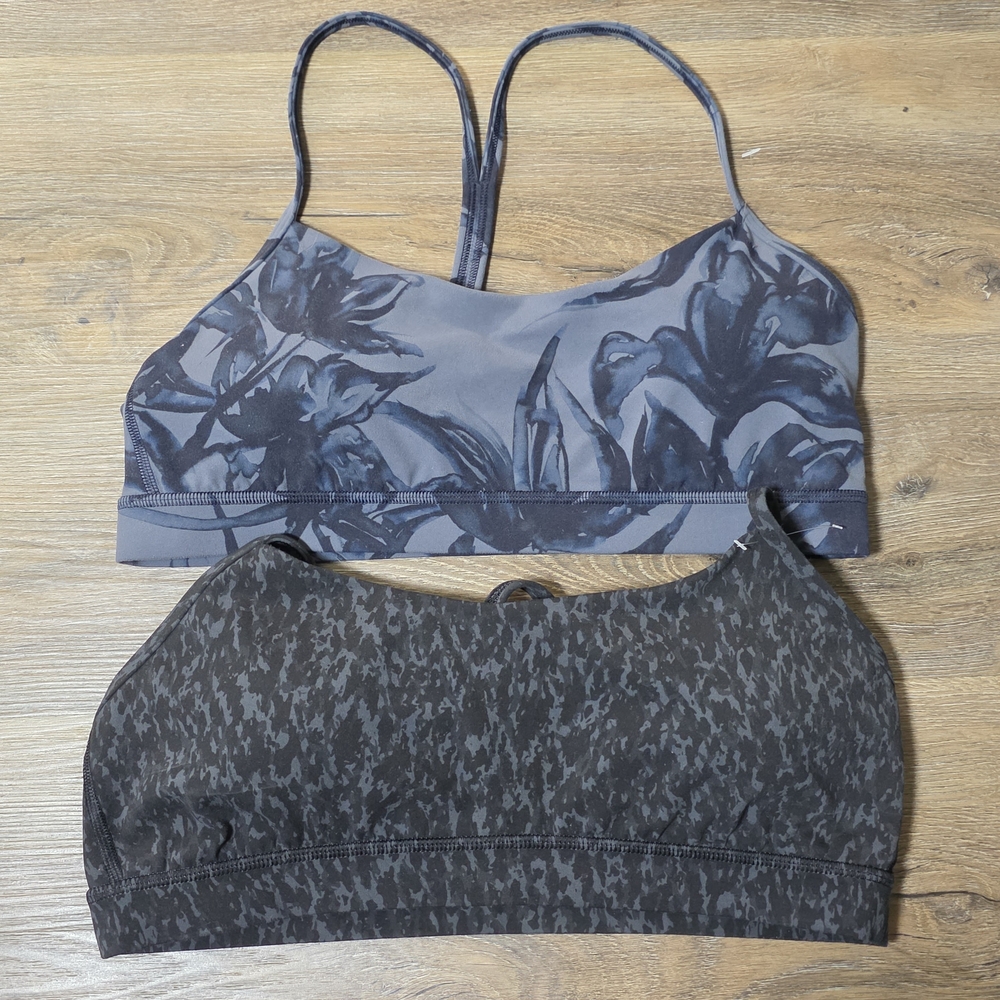 lululemon athletica Blue and Black Sports Bras